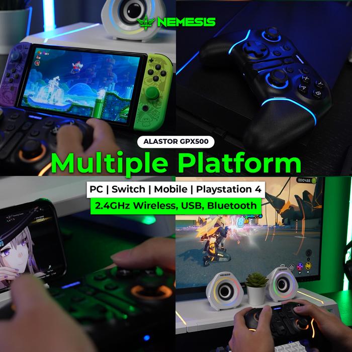 NYK Nemesis Alastor GPX500 Gamepad 3in1 Connection Mechanical RGB with Hall Effect GX500