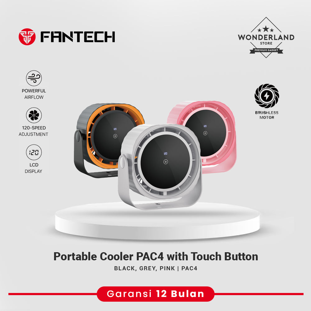 Fantech PAC4 Kipas Portable Cooler PAC4 with Touch Button LCD Display Brushless Motor