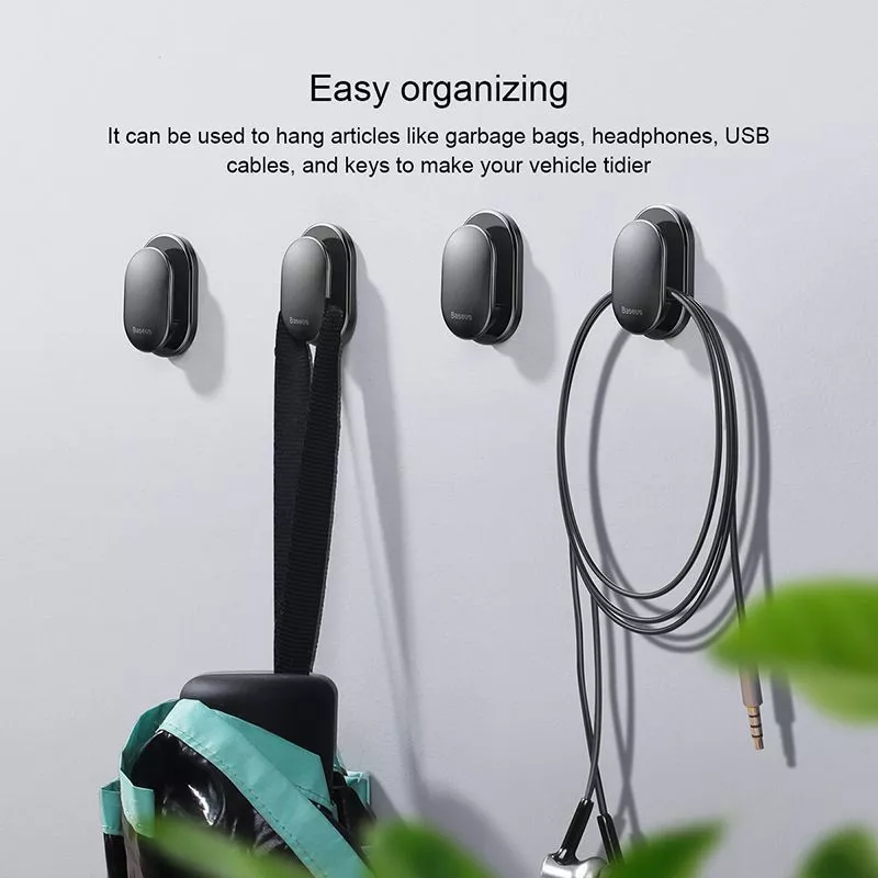 Baseus Small Shell Vehicle Hook Dapur Gantungan DInding ACGGBK-01