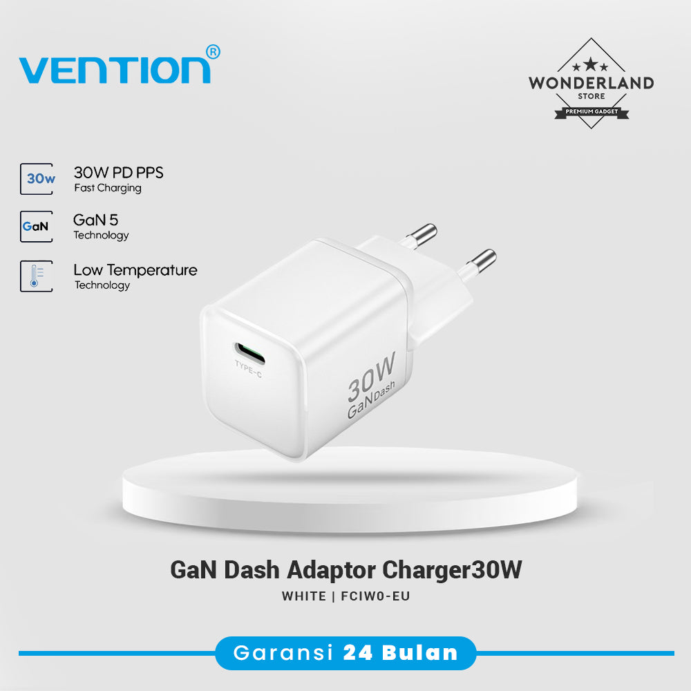 Vention GaN Charger 30W GaNDash 30W SFC PD PPS For iPhone Android