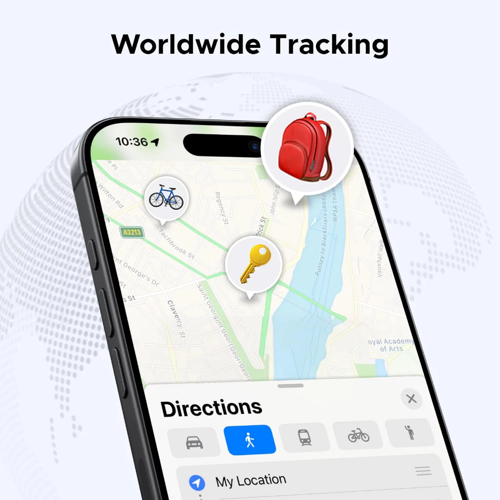 Ugreen Smart Air Tag Bluetooth iOS Tracker Keys Finder Pro Locator Alat Pelacak Lokasi GPS 75646