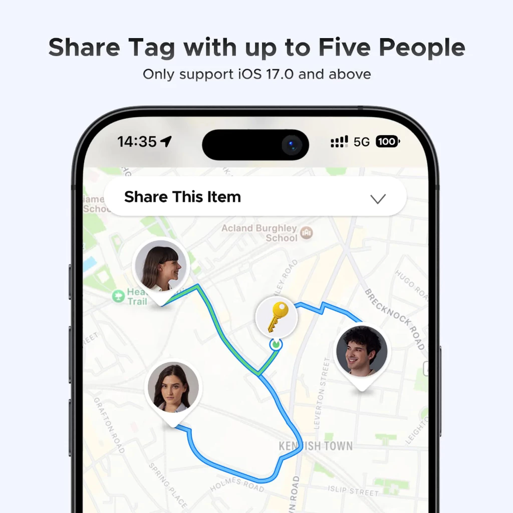 Ugreen Smart Air Tag Bluetooth iOS Tracker Keys Finder Pro Locator Alat Pelacak Lokasi GPS 75646