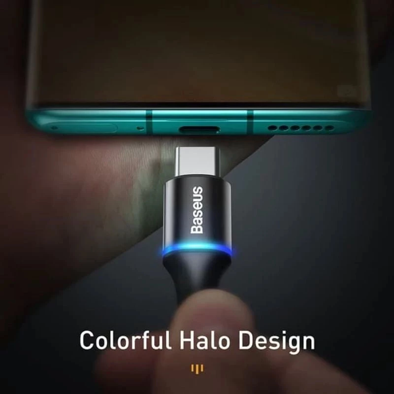Baseus Halo Data Cable Kabel USB-C to C 60W PD2.0 PD PPS Fast Charging CATGH
