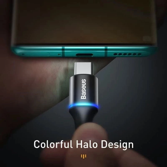 Baseus Halo Data Cable Kabel USB-C to C 60W PD2.0 PD PPS Fast Charging CATGH
