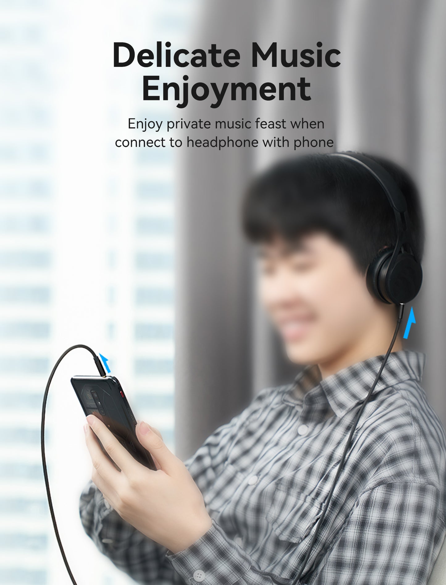 Vention Kabel Jack Audio AUX 3.5mm Cable Male to Male Aluminium Alloy