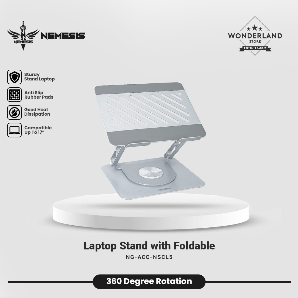 Nemesis Stand Laptop Prome CL5 Ergonomic Rotate 360 Full Aluminium