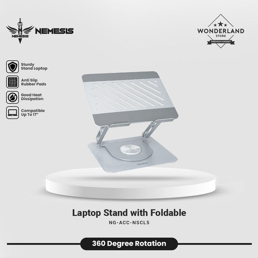 Nemesis Stand Laptop Prome CL5 Ergonomic Rotate 360 Full Aluminium