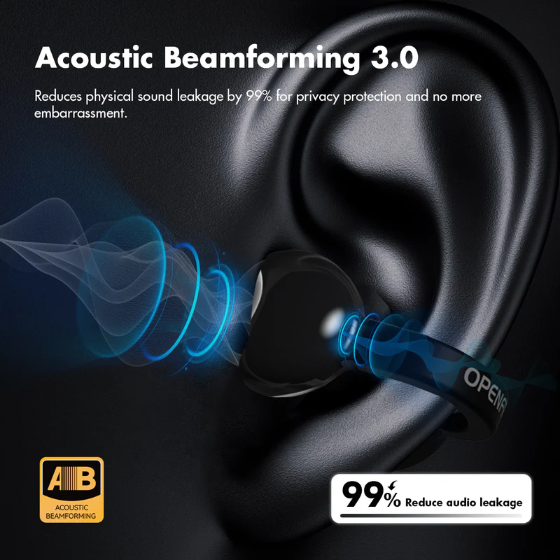 Roseselsa Openfree Clip TWS Bluetooth Earbuds Open Ear Sport Earphone LDAC LDHC HiFi Sound