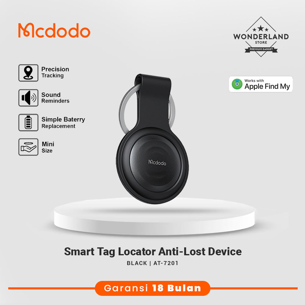Mcdodo Smart Tag Locator Apple Air Tag Bluetooth iOS MFi Support Only Smart Tracker Pelacak Lokasi GPS