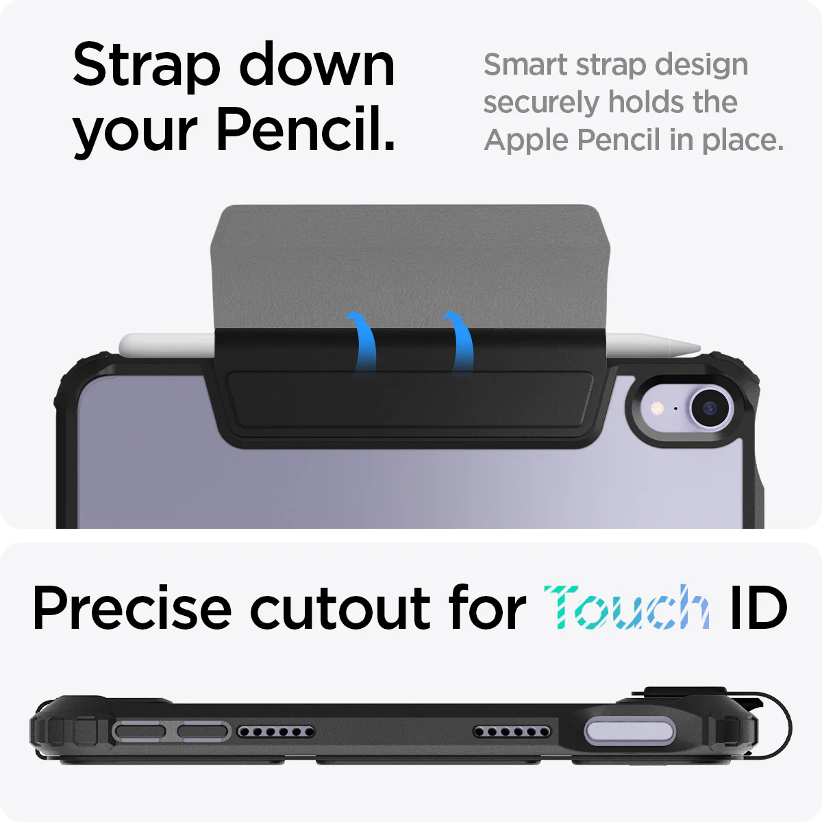 Spigen Case iPad Mini 7/6 8.3 2024 Spigen Ultra Hybrid Pro Stand Flip Cover Anti Shock Crack Slim Casing