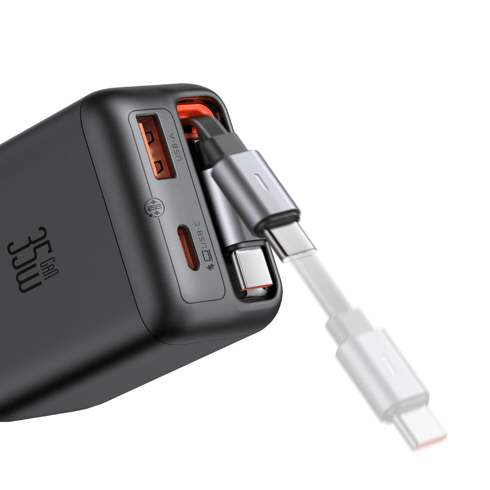 Mcdodo Adaptor 35W 67W with Retractable USB-C Cable + USB-A Port