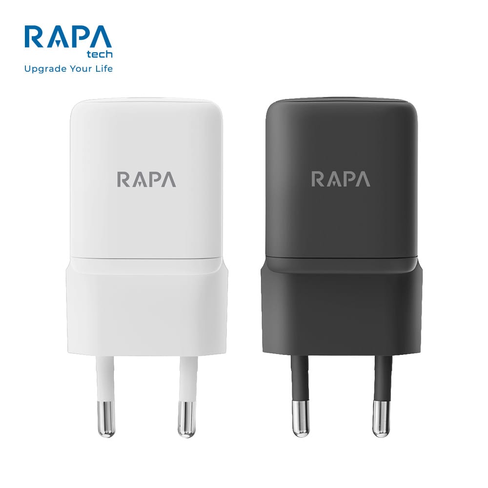 RAPAtech Power GaN V 20W 30W Charger iPhone Android Include USB-C to C Cable