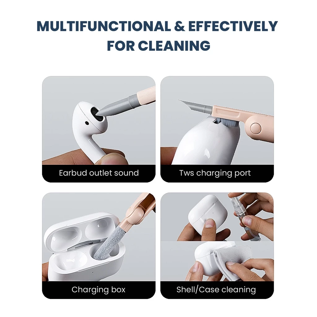 Uneed 7in1 Multifunction Pen Cleaner for Earbud Smartphone Keyboard - UCL351