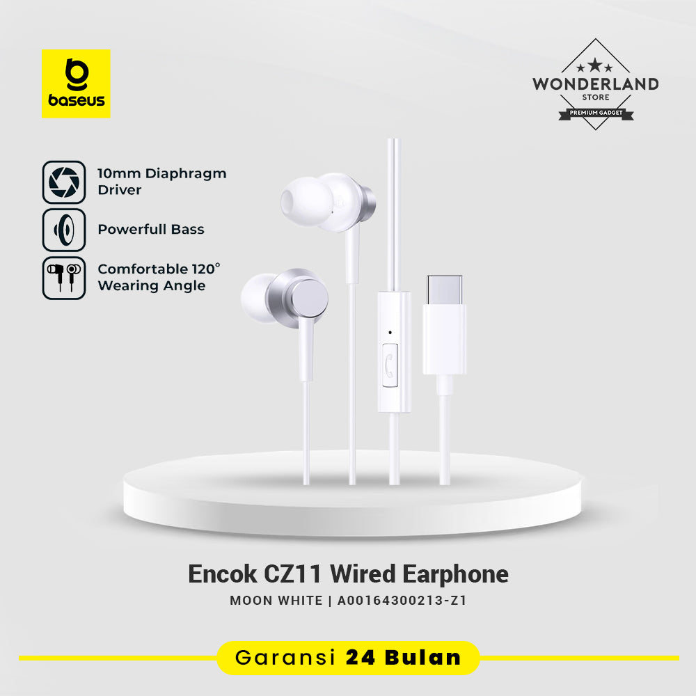 Baseus Encok HZ11 CZ11 In-Ear Wired Earphones Jack 3.5 USB-C Powerful Bass