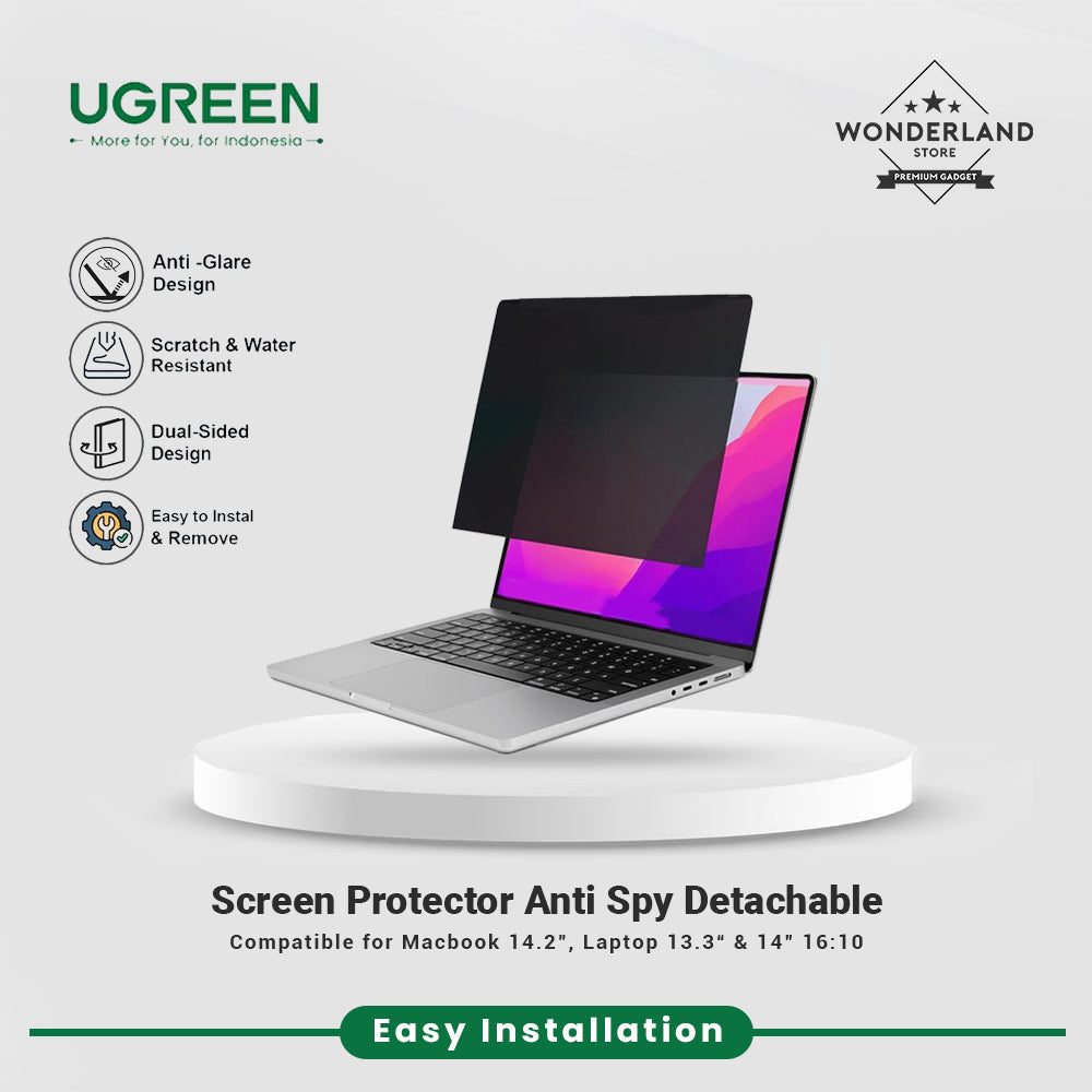Ugreen Screen Protector Privacy Magnetic For Macbook Pro 14.2, Laptop 13.3", Laptop 14"