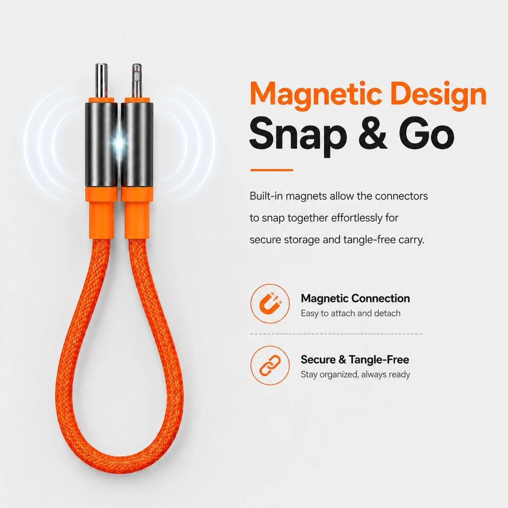 OnPrime Kabel USB-C to Lightning 27W Iron Series for Powerbank Nylon Braided