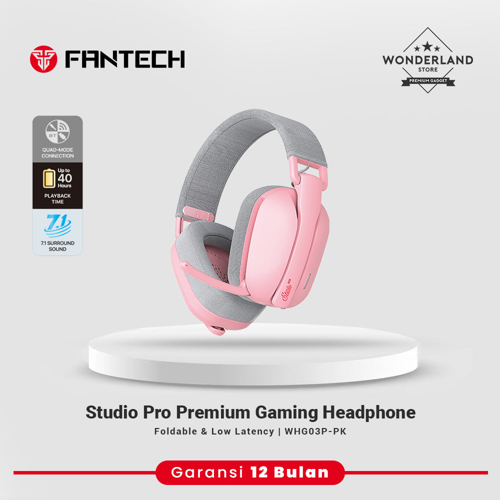Fantech Studio Pro WHG03P Virtual 7.1 Headset Gaming Wireless Bluetooth