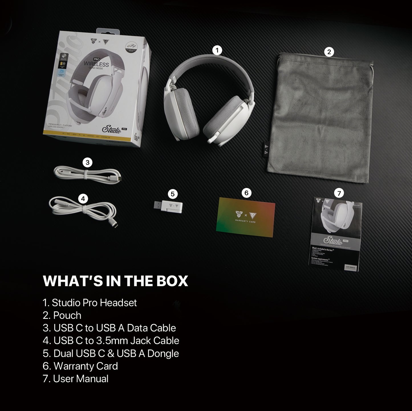 Fantech Studio Pro WHG03P Virtual 7.1 Headset Gaming Wireless Bluetooth