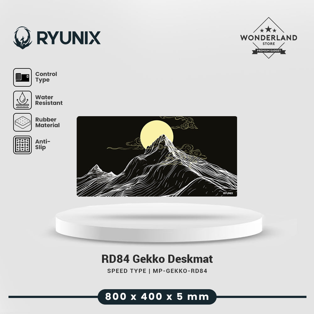 Sades Ryunix RD-84 Aesthetic Mousepad Gekkou Ikazuchi Hinode Gaming Sades Deskmat Speed Type
