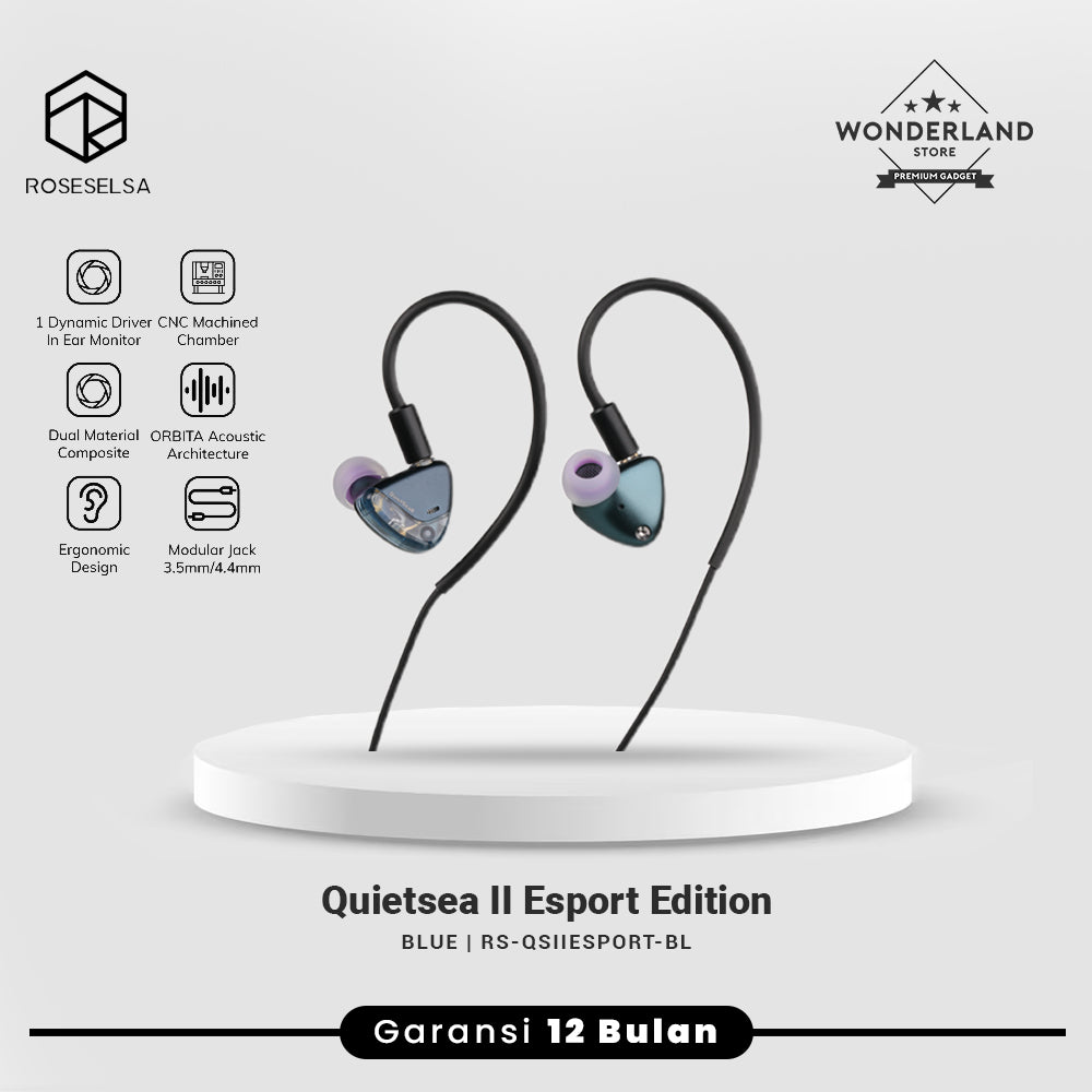 Roseselsa Quietsea II Standart Quietsea II Esport 10mm Dynamic Driver In Ear Monitor Earphone