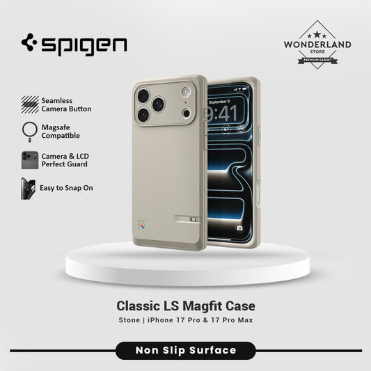 Spigen Case for iPhone 17 Pro / 17 Pro Max Classic LS Retro Design Magsafe Camera Control Anti Shock Casing