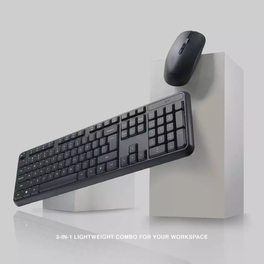 Rexus KM12 Combo Office 2in1 Keyboard & Mouse Wireless Silent Click