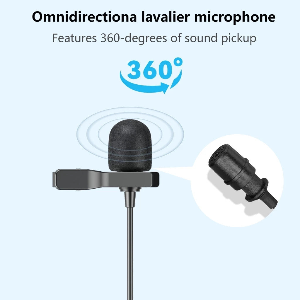 Boya M1 M1S Lavalier Wired Microphone Mikrofon BY- M1 / M1S / M1 Pro ll Cable Clip Omnidirection