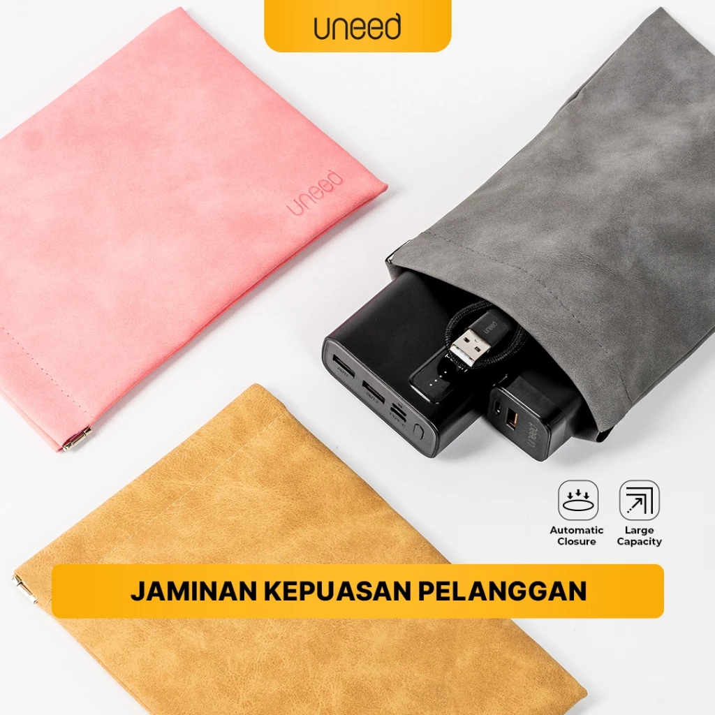 Uneed Multifunctional Pouch Organizer Powerbank, Kabel, Charger, Kacamata, Make Up UOB102
