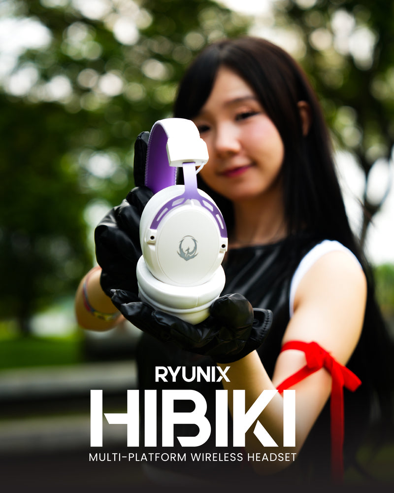 Sades Ryunix Hibiki HX2 Headset Gaming 7.1 Wireless Bluetooth Detachable Mic