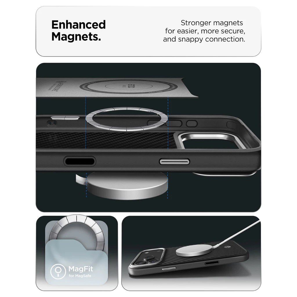 Spigen Case iPhone 17 Pro Max Air Enzo Aramid T Carbon Slim Magsafe Anti Shock Crack Casing