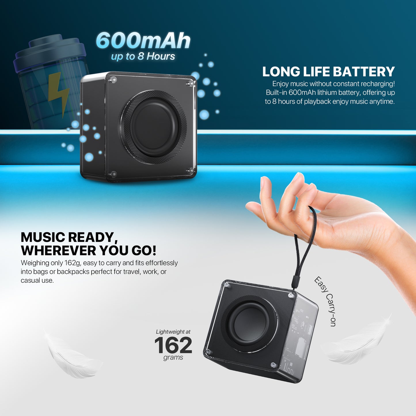 Fantech Nerabox BS152 Speaker Portable Bluetooth 5.4 TF Card TWS Mode