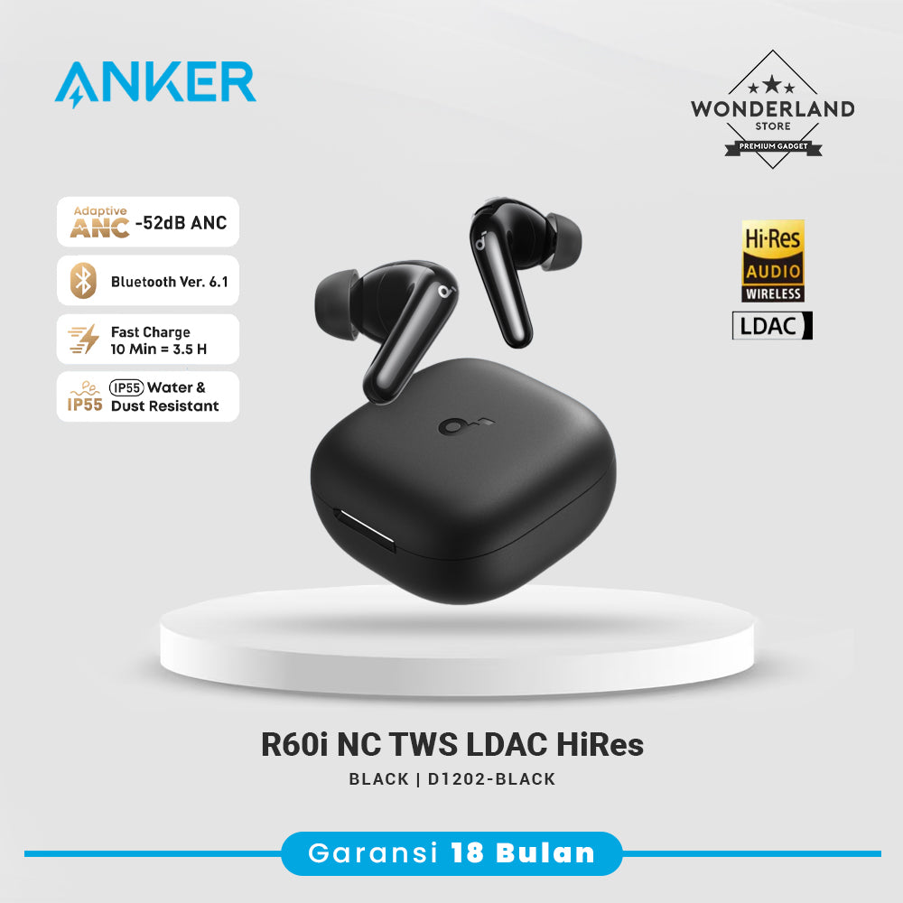 Anker Soundcore R60i NC LDAC ANC Hi-Res AI Translation Real Time Low Latency Bluetooth 6.1 TWS