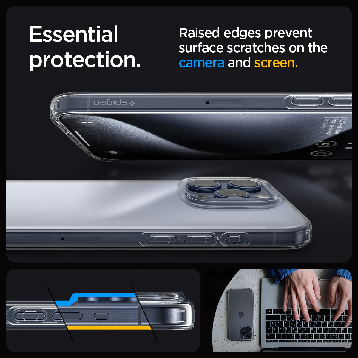 Spigen Case iPhone 15 Pro Max Plus Spigen Liquid Crystal Clear Soft Casing