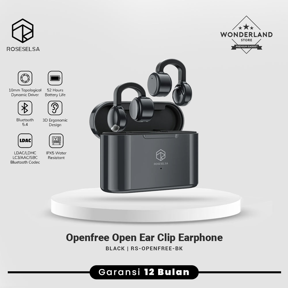 Roseselsa EarFree i5 Bluetooth 12mm DLC Dynamic Driver True Wireless TWS