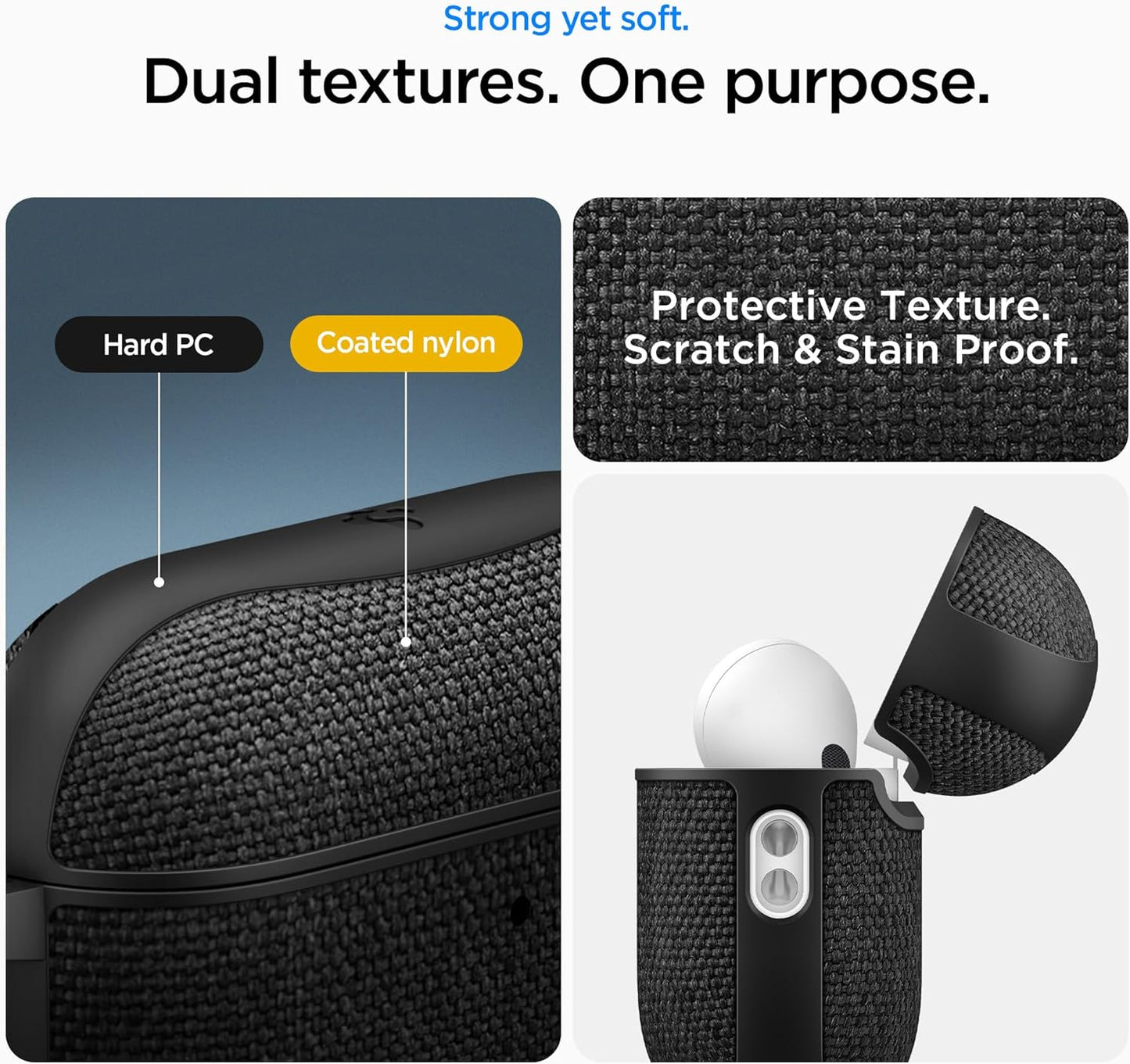 Spigen Case For AirPods Pro 3 Spigen Urban Fit Hard Cover Fabric Hook Anti Crack Slim Casing