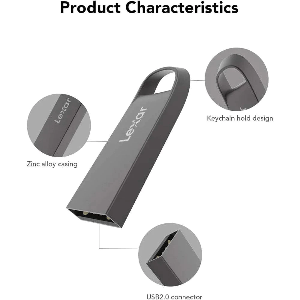 Lexar E21 USB 2.0 JumpDrive 8GB / 16GB / 32GB / 64GB Flashdisk / Flash Drive