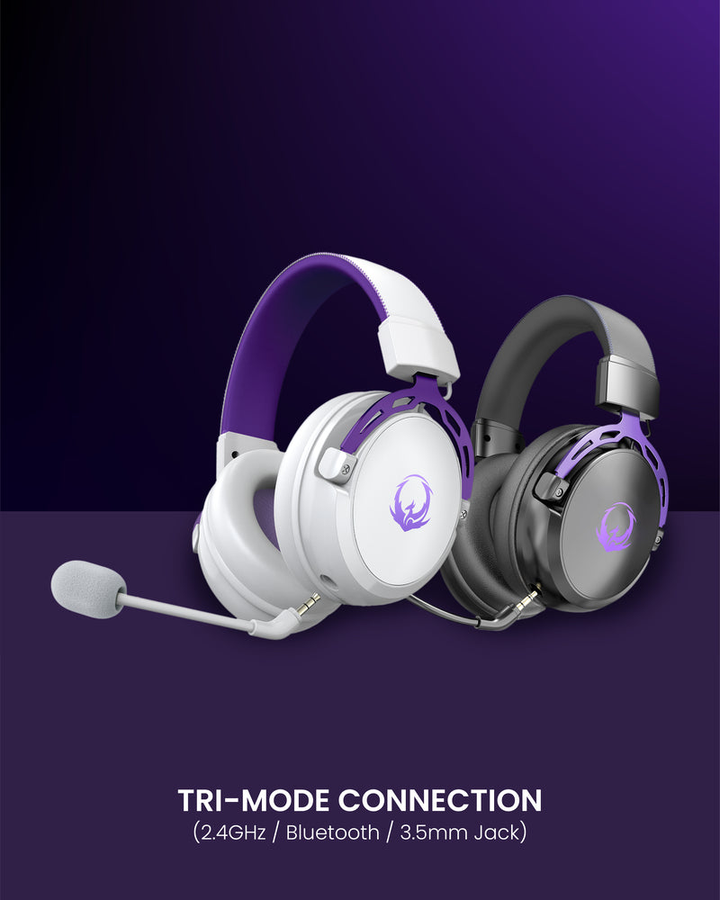 Sades Ryunix Hibiki HX2 Headset Gaming 7.1 Wireless Bluetooth Detachable Mic