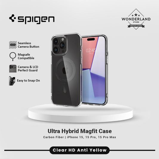 Spigen Case for iPhone 15 Series Spigen Ultra Hybrid MagFit MagSafe Anti Shock 15 Pro Max