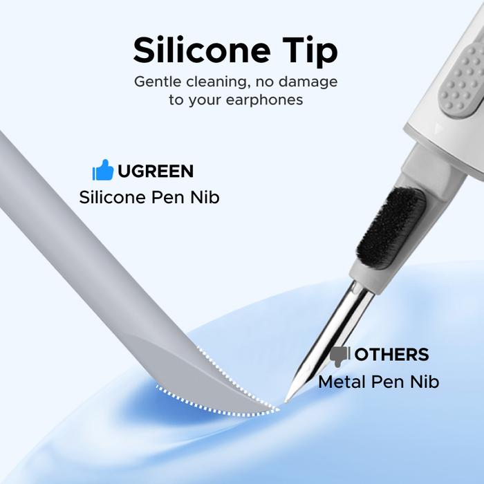 Ugreen Cleaner Kit For TWS Earphone Multi-Function Cleaning Pen Soft Brush Flocking Sponge