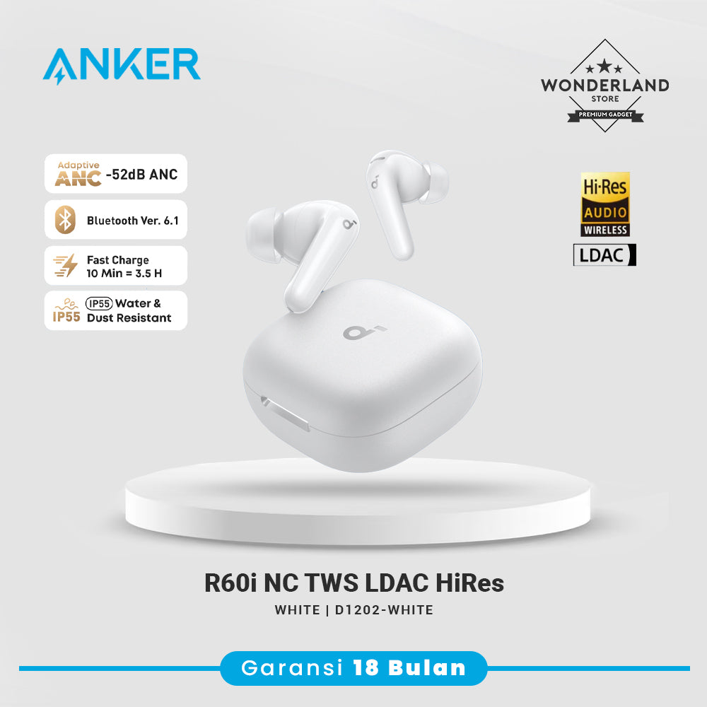 Anker Soundcore R60i NC LDAC ANC Hi-Res AI Translation Real Time Low Latency Bluetooth 6.1 TWS