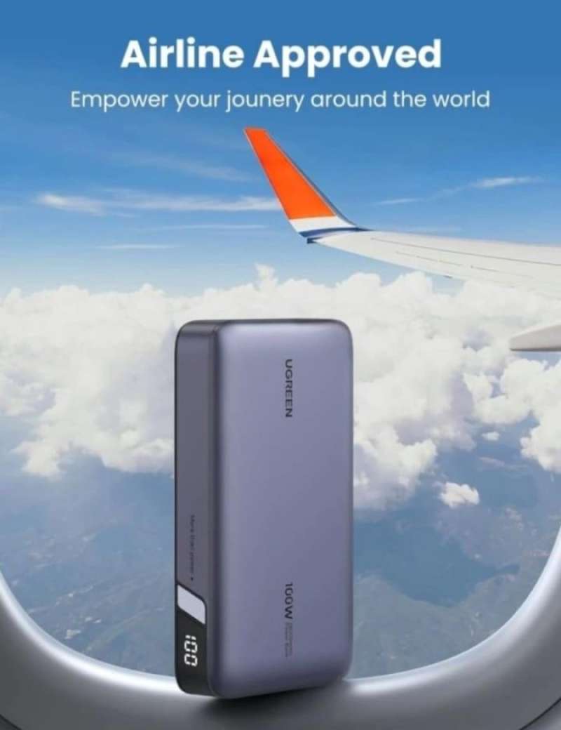 Ugreen Powerbank 30W 20000Mah Built in Cable USB-C PD PPS SFC