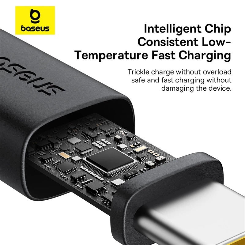 Baseus Dura Series Kabel Data USB-A to USB-C 60W Nylon Braided Material