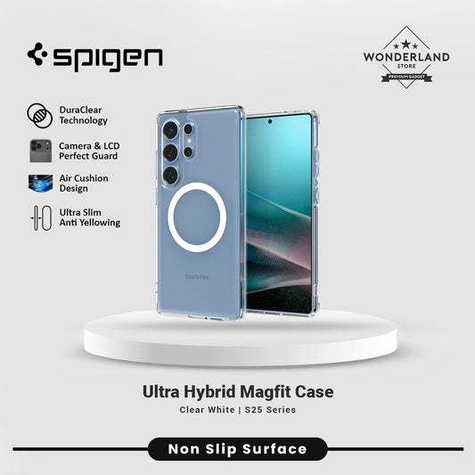 Case Samsung Galaxy S25 Ultra Plus Spigen Ultra Hybrid MagFit Anti Shock Crack Clear Casing
