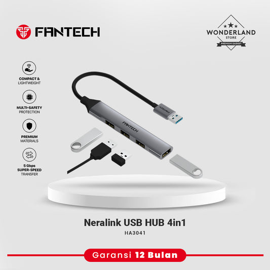 Fantech NeraLink USB HUB 4in1 USB3.0 5 Gbps Super-Speed Transfer Cable HA3041