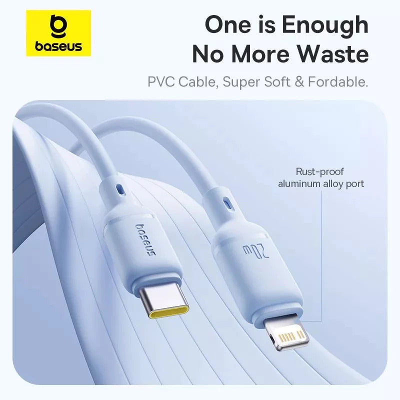 Baseus Silky Kabel Data USB-C to Lightning 20W PD PVC Soft Touch