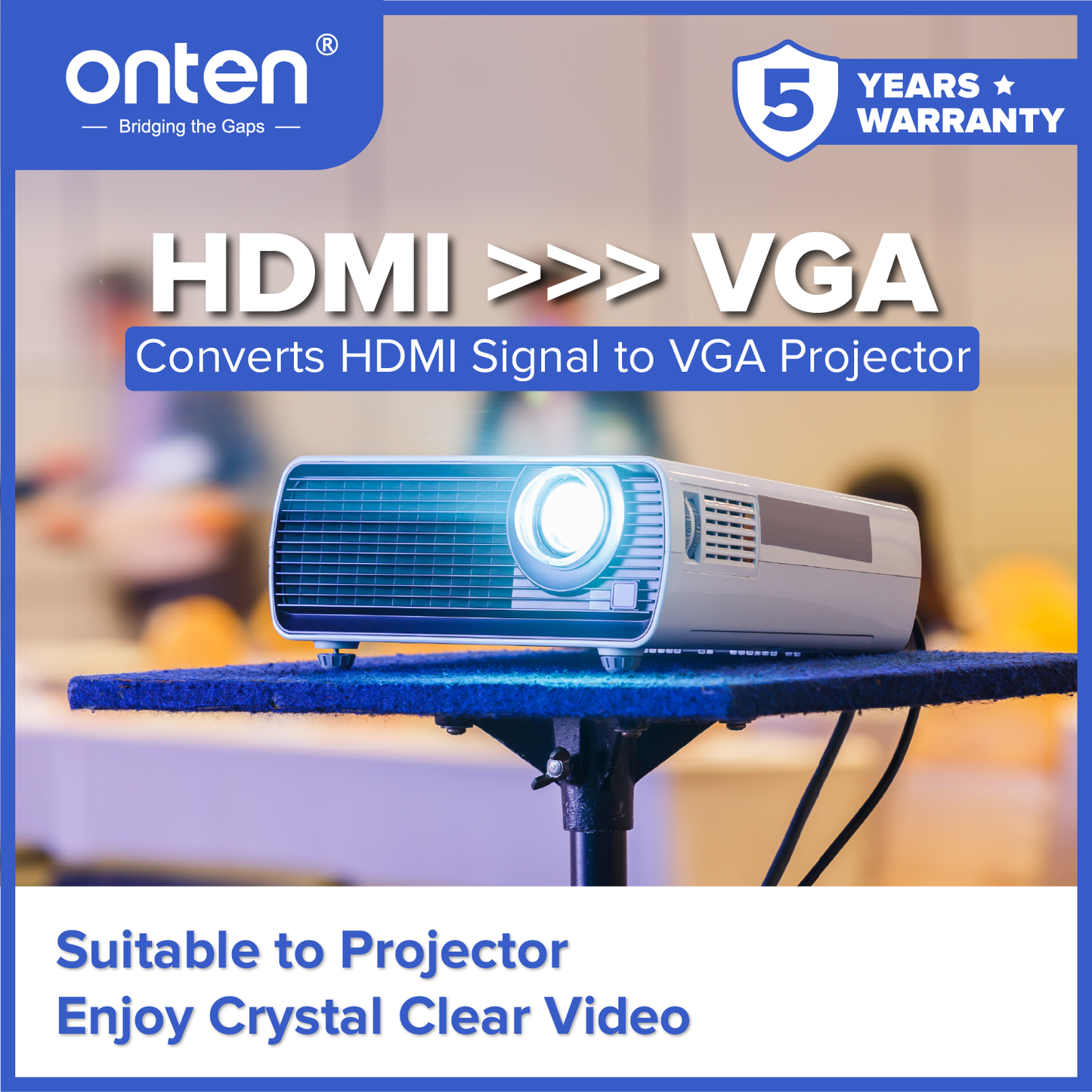 Onten Kabel HDMI To VGA + Audio Resolution Up To 1080p OTN-5137