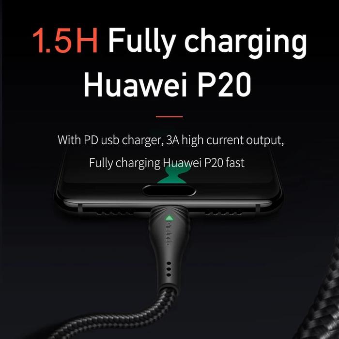 Mcdodo Kabel Data USB-C to C 60W 1.5M PD PPS SFC with LED Indicator