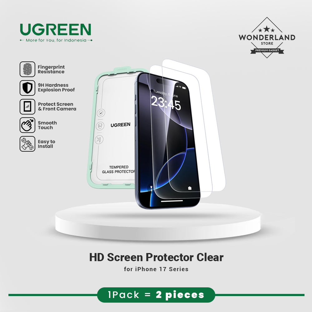 Ugreen Tempered Glass Anti Reflective Clear Anti Spy Privacy for iPhone 17 Pro 17 ProMax