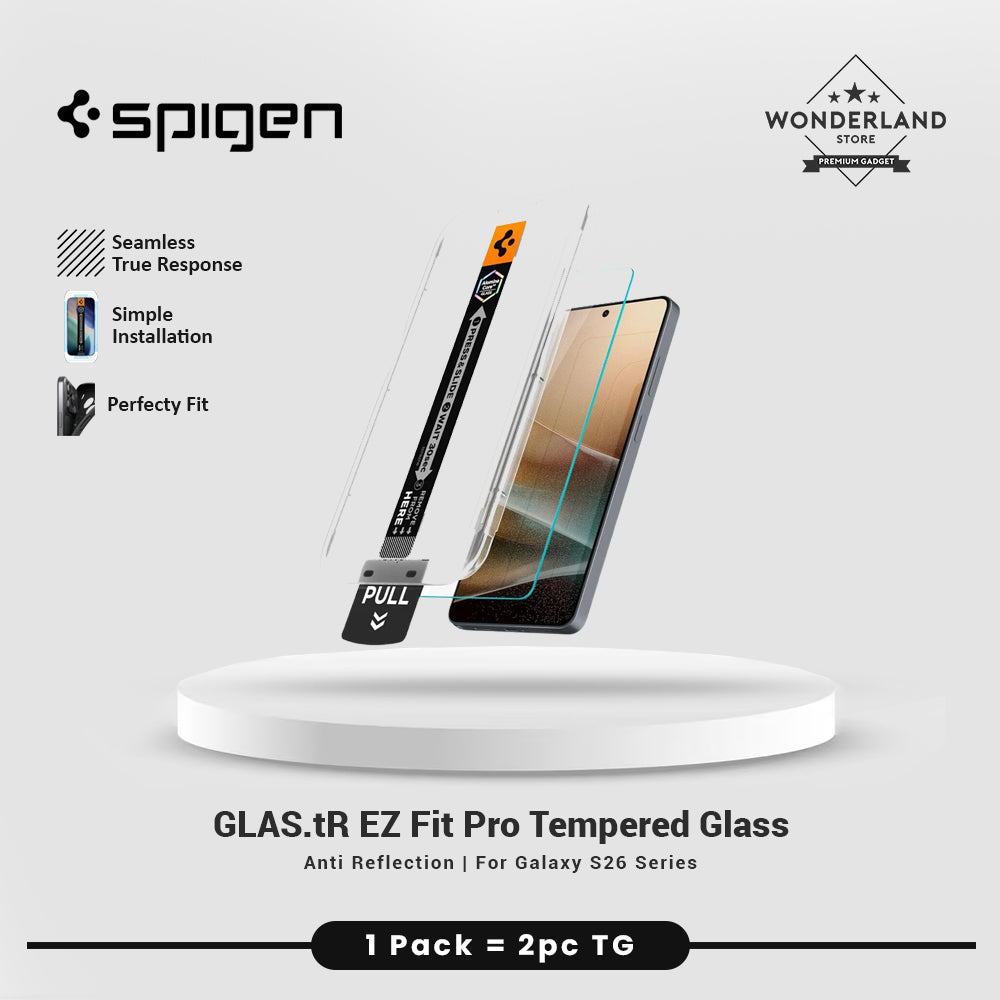 Spigen Tempered Glass for Samsung S26 Ultra Plus GlastR Ez Fit Pro HD Easy Install Tray Screen Protector