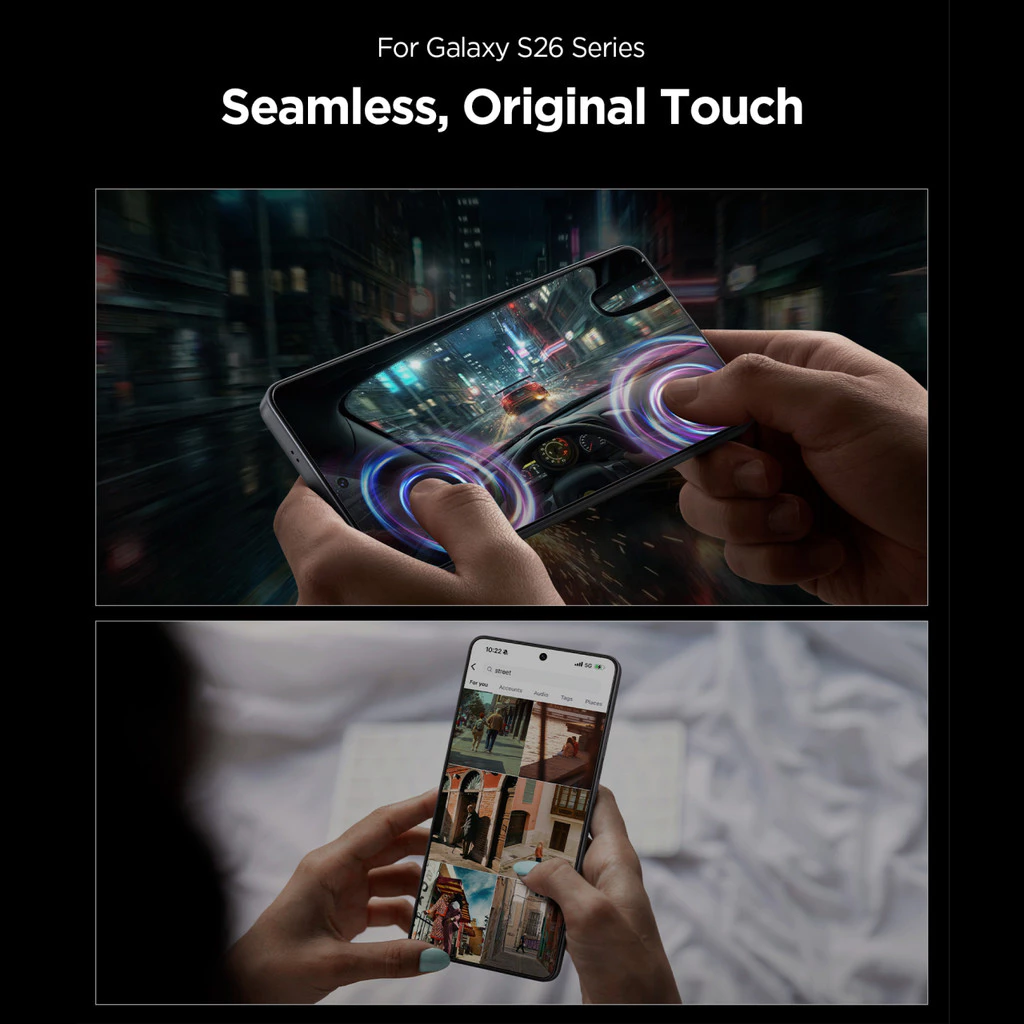Spigen Tempered Glass for Samsung S26 Ultra Plus GlastR Ez Fit Pro HD Easy Install Tray Screen Protector